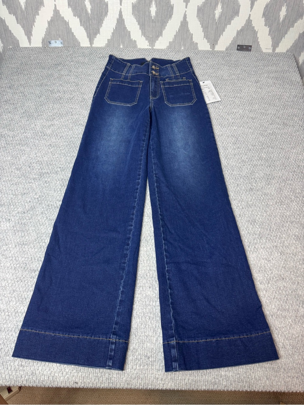 Boom Boom Jeans NWT Wide Leg Dark Women's Jeans (26)